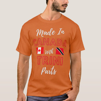 Camiseta Hecho en Canadá con partes de Trinidad y Tobago