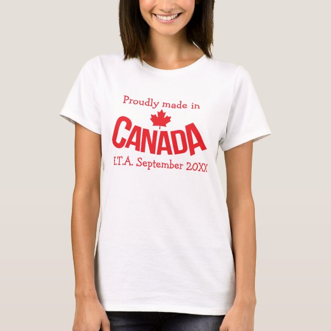 Camiseta Hecho en Canadá, E.T.A. (Anverso)