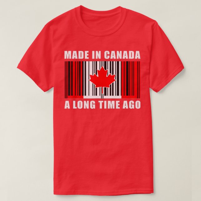 Camiseta Hecho En Canadá Hace Mucho Tiempo Canadá Fundadoso (Diseño del anverso)