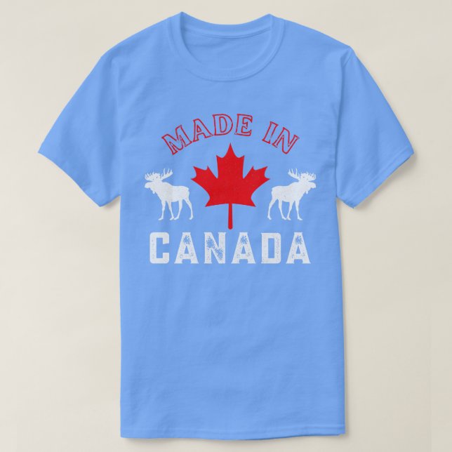 Camiseta Hecho en Canadá Orgullo Canadiense De Arce (Diseño del anverso)