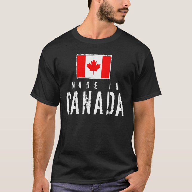 Camiseta Hecho en Canadá - oscuridad (Anverso)
