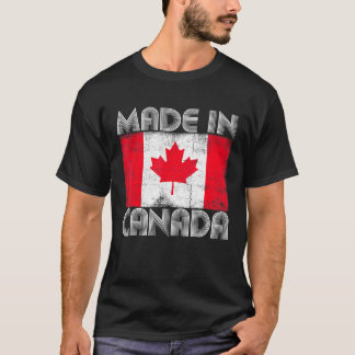 Camiseta Hecho en Canadá Vintage Bandera Canadiense Amar Ca