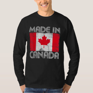 Camiseta Hecho en Canadá Vintage Bandera Canadiense Amar Ca