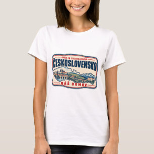 Camiseta Hecho en Checoslovaquia Orgullo Retro Checo Eslova