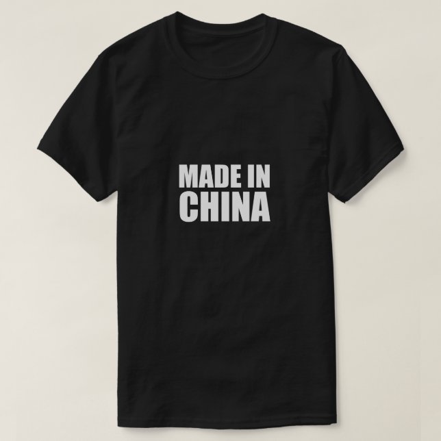 Camiseta Hecho en China (Diseño del anverso)
