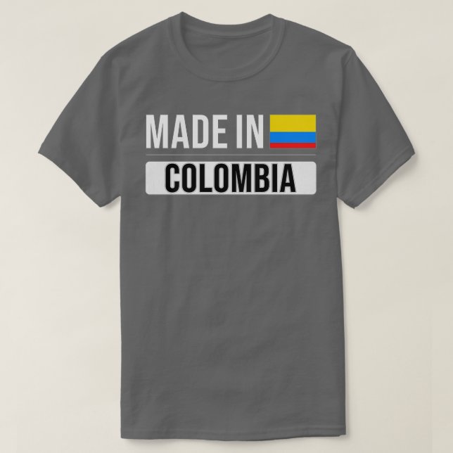 Camiseta Hecho en Colombia Regalo para colombiano con raíce (Diseño del anverso)