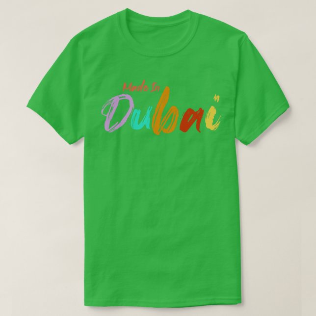 Camiseta Hecho en Dubai (Diseño del anverso)