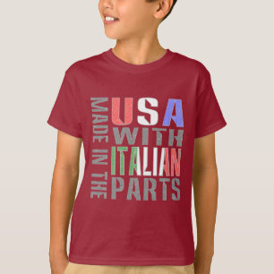 Camiseta Hecho en EE. UU. con piezas italianas