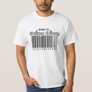 Camiseta Hecho en el Condado de Orange, interruptores de la
