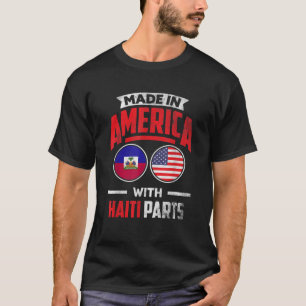 Camiseta Hecho en Estados Unidos Con Haití Partes Orgullo H