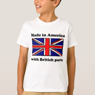 Camiseta Hecho en Estados Unidos Con Partes Británicas