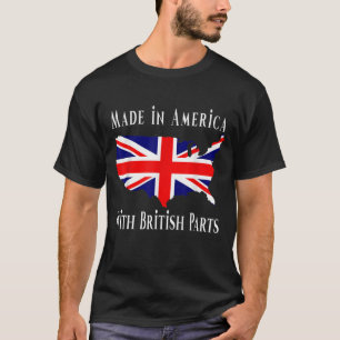 Camiseta Hecho En Estados Unidos Con Partes Británicas Dive
