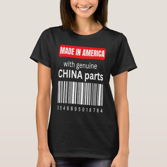 Camiseta Hecho en Estados Unidos con partes genuinas de Chi (Anverso)