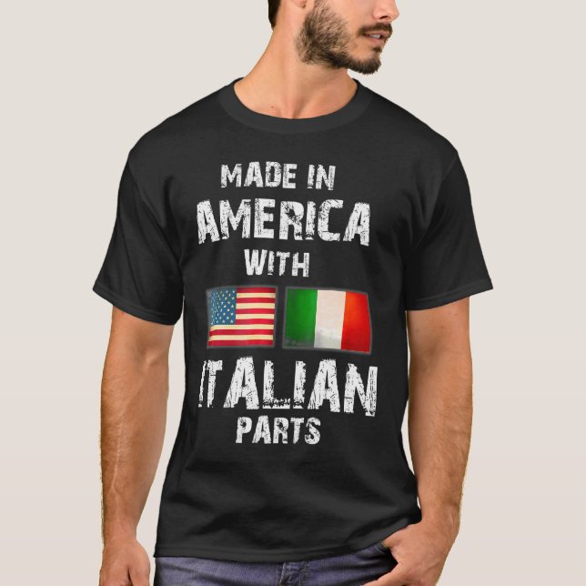 Camiseta Hecho En Estados Unidos Con Partes Italianas Diver (Anverso)