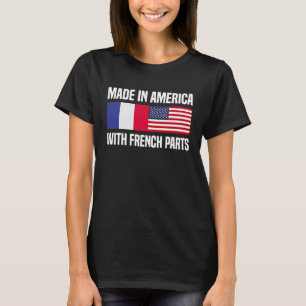 Camiseta Hecho en Estados Unidos con piezas francesas franc