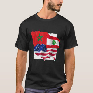 Camiseta Hecho En Estados Unidos Con Presencia Libanesa Y M
