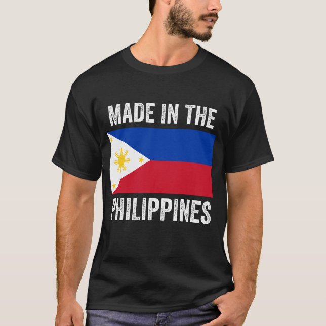 Camiseta Hecho en Filipinas // Bandera del País Mundial (Anverso)