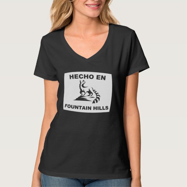 Camiseta Hecho en Fountain Hills Arizona Ringtail State Ani (Anverso)