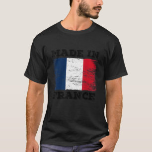 Camiseta Hecho En Francia Con Bandera Francesa Gráfica Guay