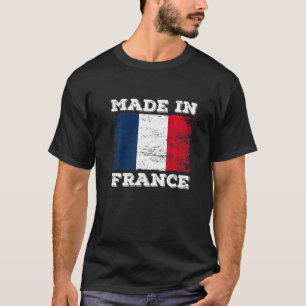 Camiseta Hecho En Francia Con Bandera Francesa Gráfica Guay