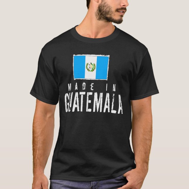 Camiseta Hecho en Guatemala - oscuridad (Anverso)