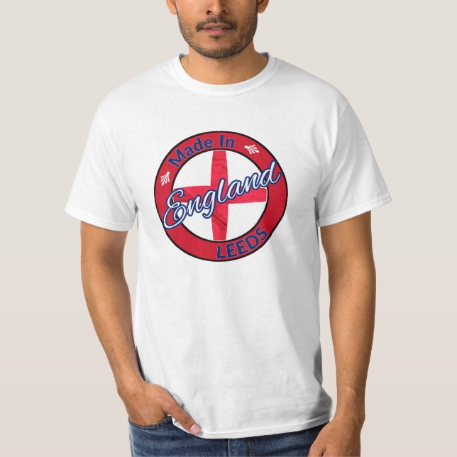 Camiseta Hecho en Inglaterra con la bandera St George (Anverso)