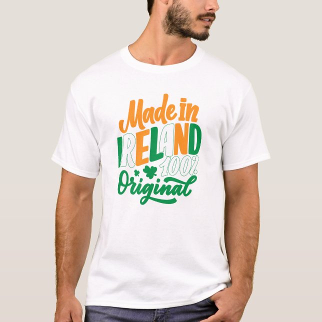Camiseta Hecho en Irlanda el Día de San Patricio (Anverso)