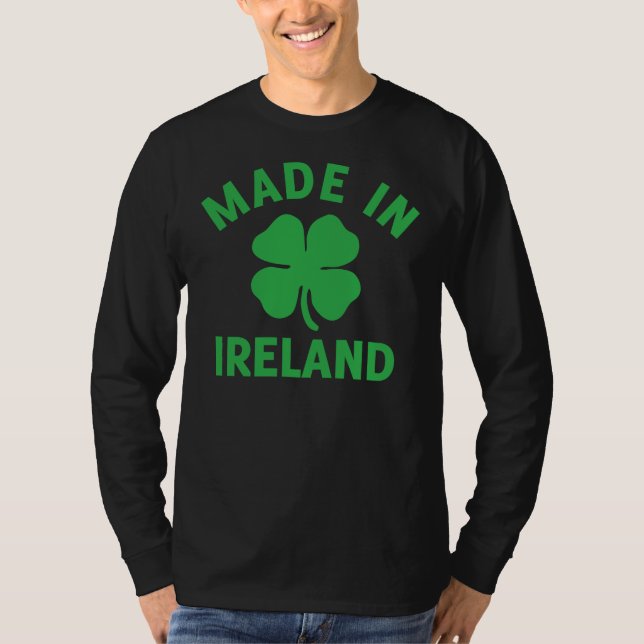 Camiseta Hecho en Irlanda el Día de San Patricio (Anverso)