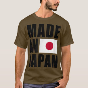 Camiseta Hecho en Japón con orgullo de bandera japonesa 