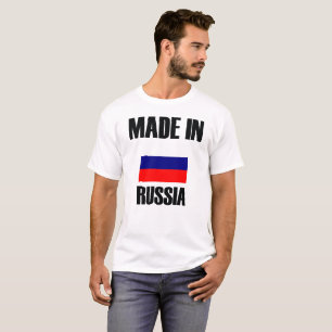 Camiseta Hecho en la bandera de Rusia