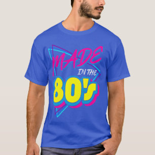Camiseta Hecho en los 80 1980 música de los ochenta diverti