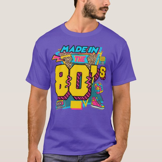 Camiseta hecho en los 80 divertido (Anverso)