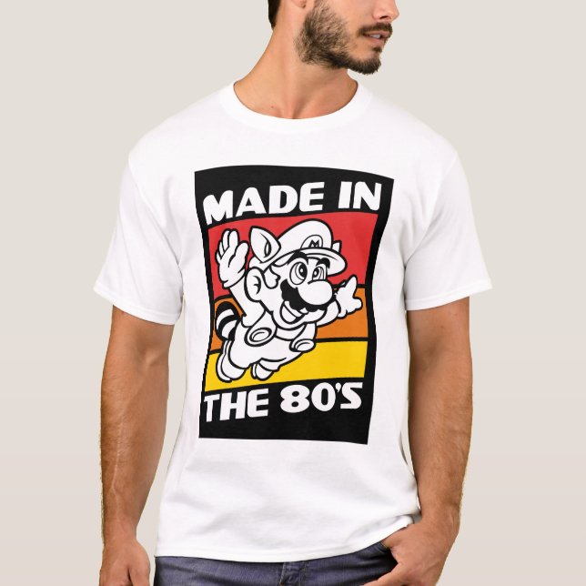 Camiseta hecho en los 80 Mario (Anverso)