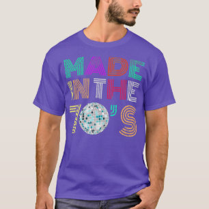 Camiseta Hecho en los años 70 70 con angustia retro