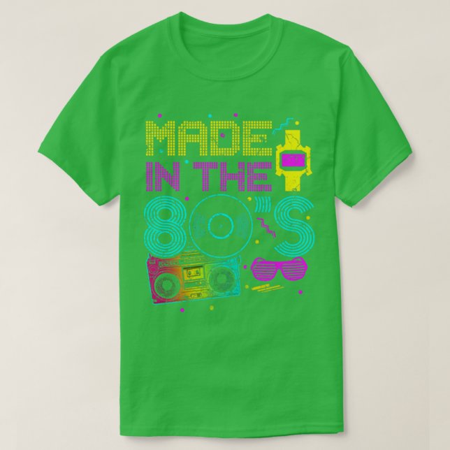 Camiseta Hecho en los años 80 (Diseño del anverso)