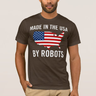 Camiseta Hecho en los E.E.U.U. por los robots