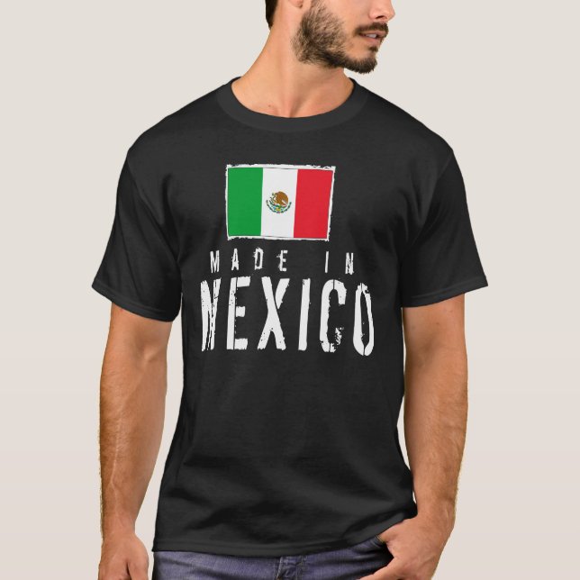 Camiseta Hecho en México - oscuridad (Anverso)