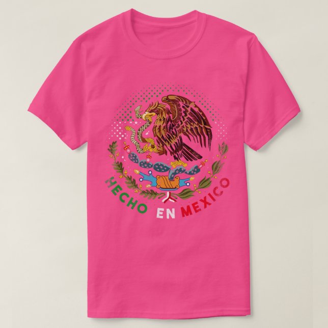 Camiseta Hecho en México retro orgulloso de México (Diseño del anverso)
