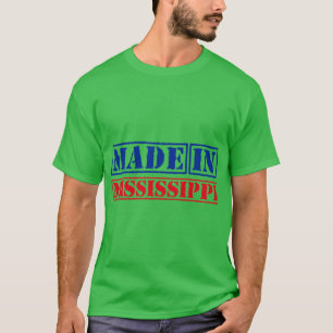 Camiseta Hecho en Mississippi Estados Unidos Tamaño grande