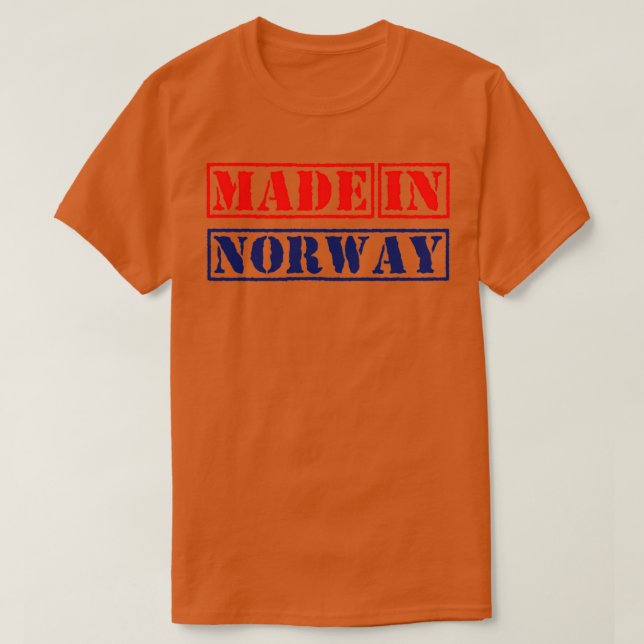 Camiseta Hecho en Noruega (Diseño del anverso)