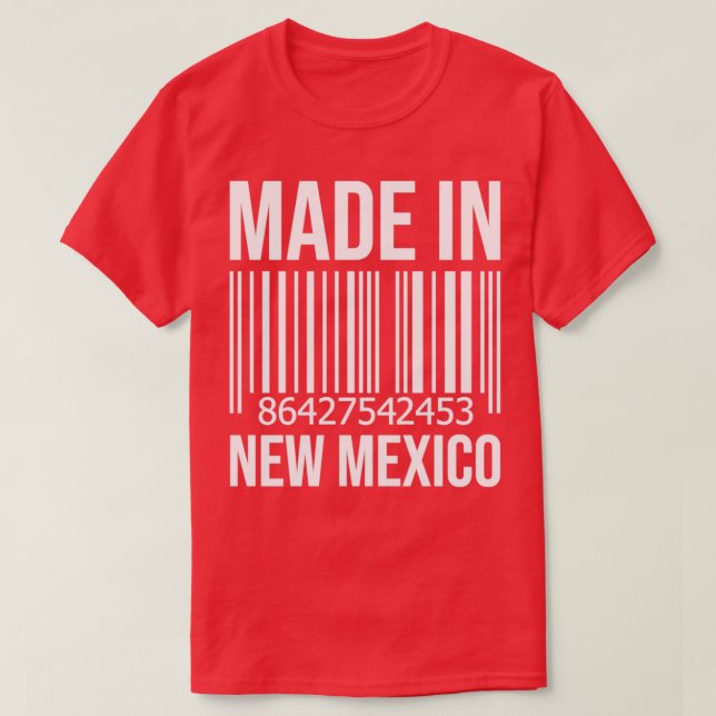 Camiseta Hecho en Nuevo México (Diseño del anverso)