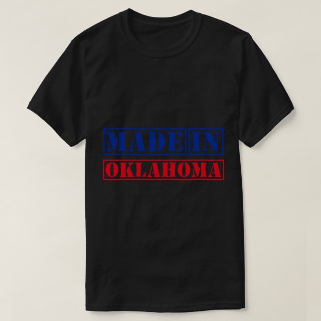 Camiseta Hecho en Oklahoma, Estados Unidos (Diseño del anverso)