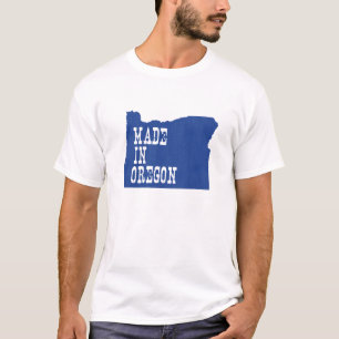 Camiseta Hecho en Oregón Mapa Oregonio modelado Estado de