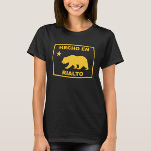 Camiseta Hecho en Rialto República de California Costa Pací