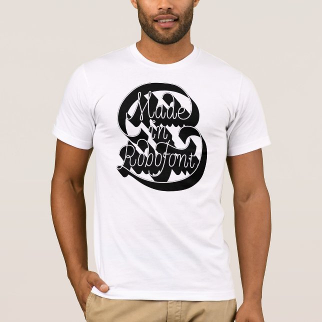 Camiseta Hecho en RoboFont (Anverso)