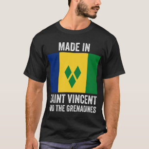 Camiseta Hecho en San Vicente y las Granadinas // Bandera