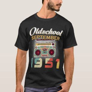 Camiseta Hecho en SEPTIEMBRE de 1951, 68º cumpleaños maravi