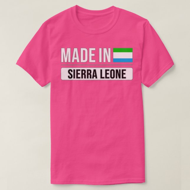 Camiseta Hecho en Sierra Leona Regalo para Sierra Leona con (Diseño del anverso)