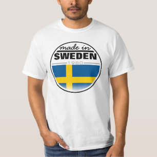 Camiseta Hecho en… "Suecia "