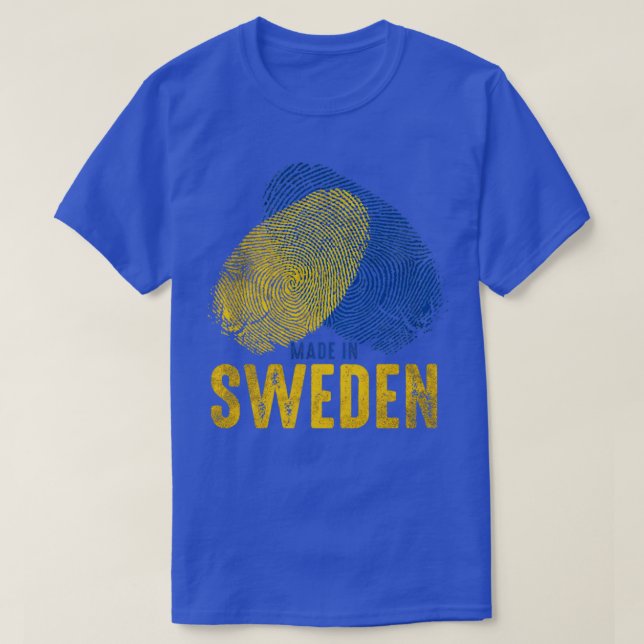 Camiseta Hecho en Suecia1 (Diseño del anverso)